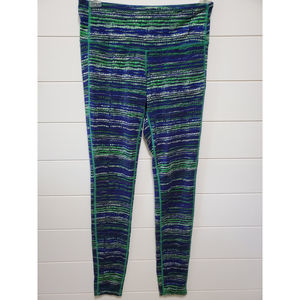 NWOT womens Athleta size XS leggings yoga running blue green lime white tights